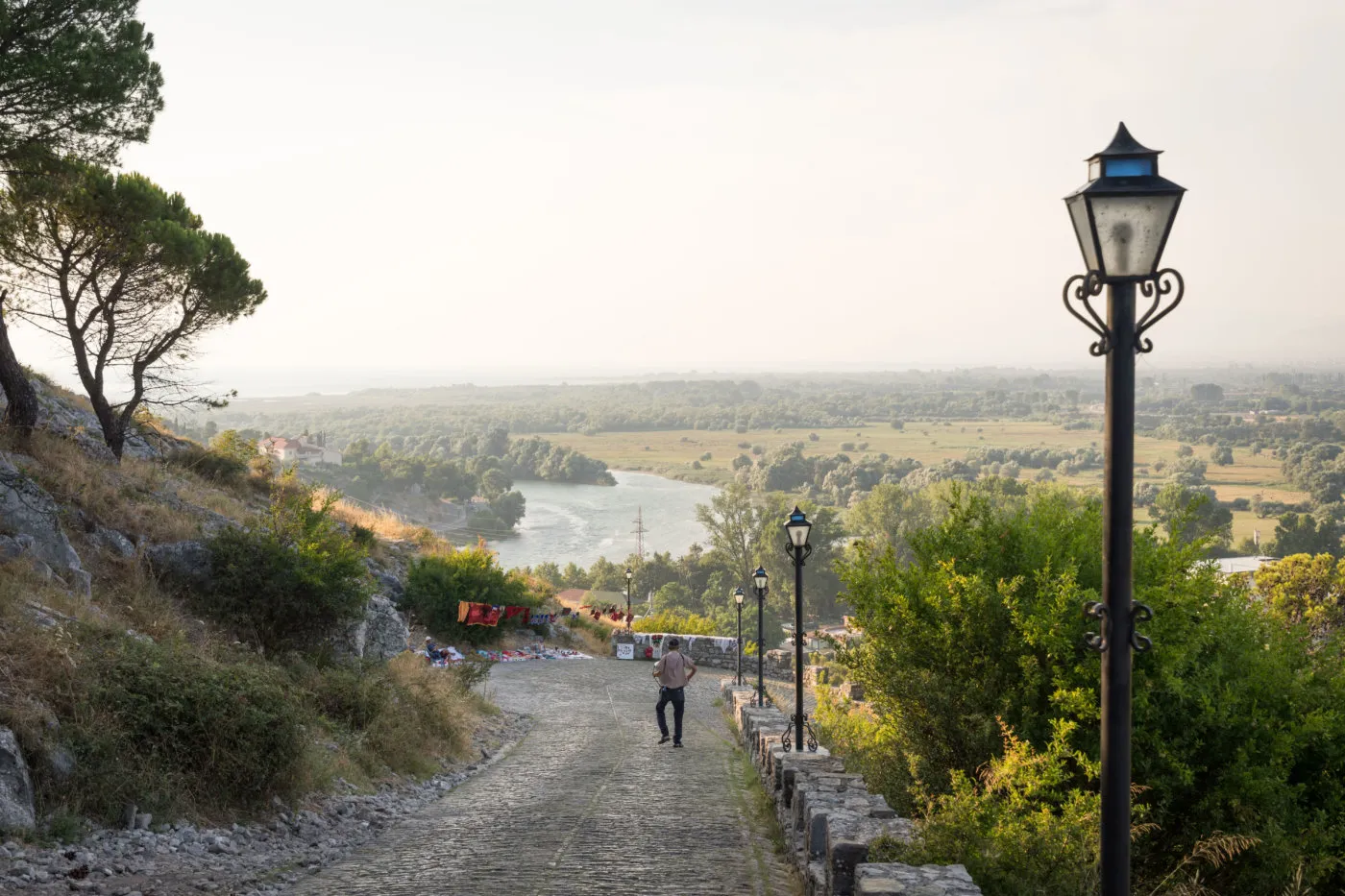 Rozafa Castle overlooking the lake and rivers